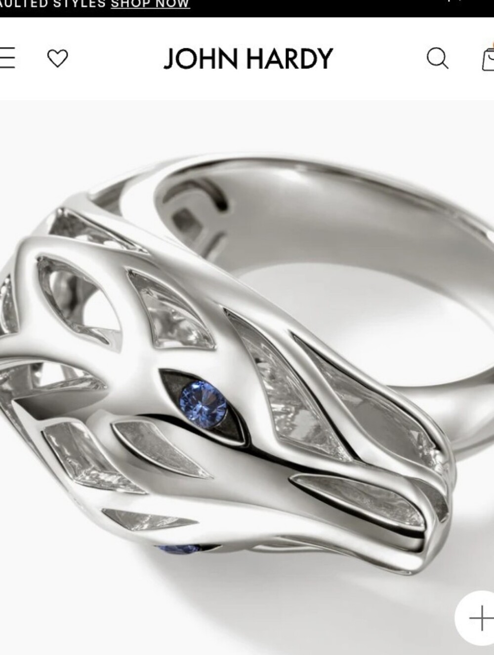 John Hardy Naga Ring Sterling Silver Naga dragon legendary symbol of love 🔥💙 - Picture 1 of 7